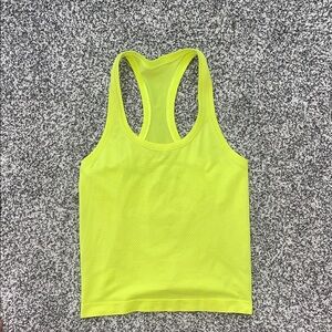 Lululemon neon yellow swiftly tech tank top